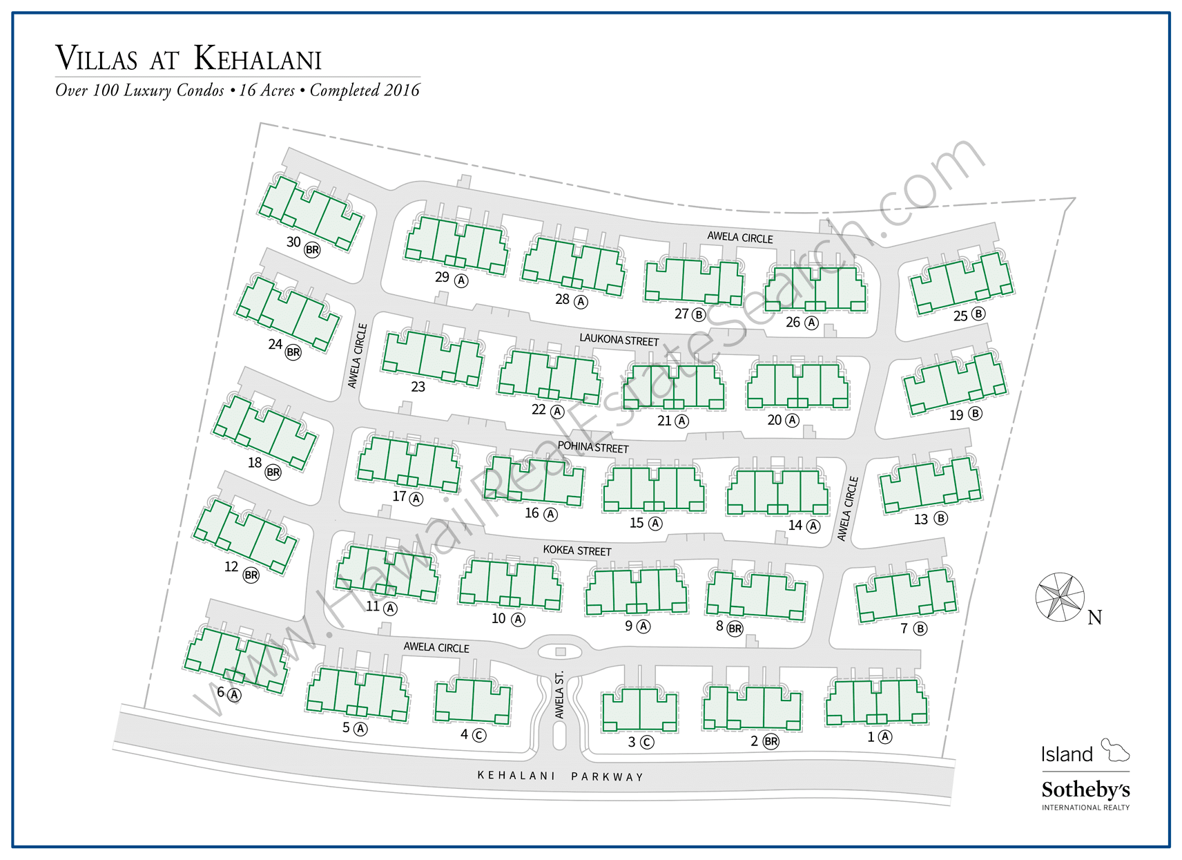 Villas at Kehalani Map 2019
